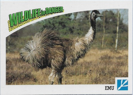 1992 Panini Wildlife in Danger #73 Emu