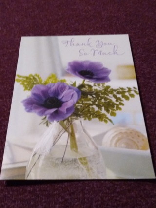 Thank You Card - Touched