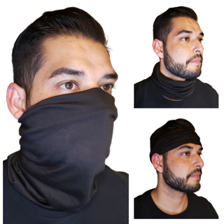 New Black Face Mask Baclava Neck Gaiter Biker Tube Wrap Head Bandana Cover Scarf