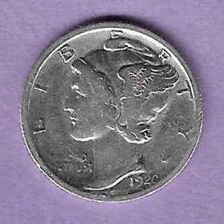 Fantastic Find 1920 Mercury Dime 90% Silver U.S. 10 Cent Coin