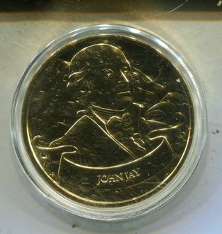 John Jay-U.S. Founding Fathers Medal-24 K G.P. Proof