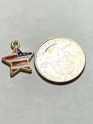 4TH OF JULY CHARM~#13~1 CHARM ONLY~FREE SHIPPING!
