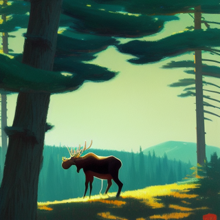 Listia Digital Collectible: Autumn Moose