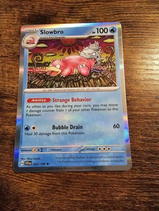 Pokemon Slowbro holo rare holo card 043/198