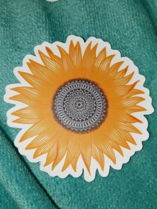 Sun flower one new nice vinyl lab top sticker no refunds regular mail high quality!