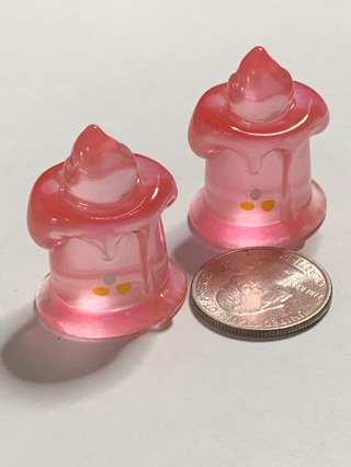 CANDLES~#6~SET OF 2~GLOW IN THE DARK~FREE SHIPPING!