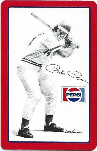 1977 PEPSI PETE ROSE 9 OF DIAMONDS CARD