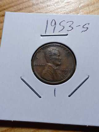 1953-S Lincoln Wheat Penny! 20.1