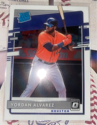 Yordan Alvarez 2020 Donruss Optic #45 Rated Rookie Card Houston Astros