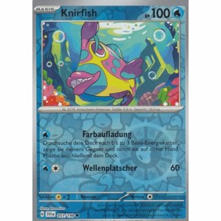 Tradingcard - 2023 Pokemon german  Knirfish 051/198 REVERSE HOLO 
