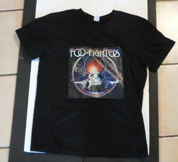 NEW MEN'S Foo Fighters T-shirt Size Large Black - FREE SHIPPING