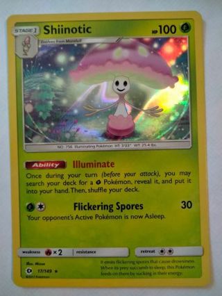 Siniinotic 17/149 rare holo nm pokemon