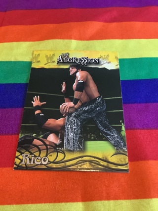 WWE 2003 Fleer Aggression Rare Collectible Wrestling Card #27 Rico