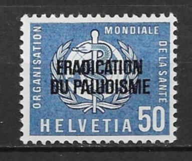 1962 Switzerland Sc5O35 WHO Drive to Eradicate Malaria MNH C/S of 1