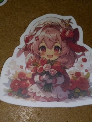 Anime Cute one new vinyl sticker no refunds regular mail only Very nice