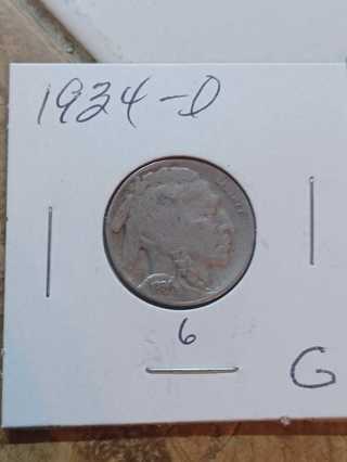 1934-D Buffalo Nickel! 34.6