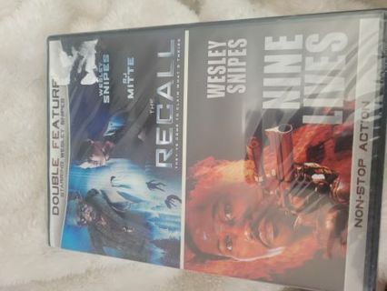 DOUBLE FEATURE WESLEY SNIPES THE RECALL/NINE LIVES PLUS MYSTERY DVD