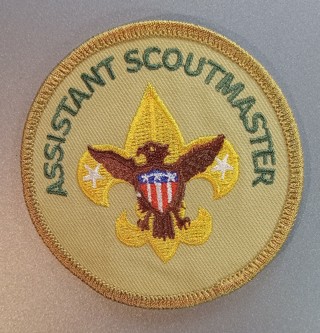 Assistant Scoutmaster boy scout scouts bsa patch was sewn on