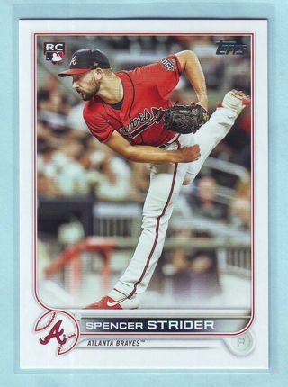 2022 Topps Series 2 Spencer Strider ROOKIE Baseball Card # 509 Braves