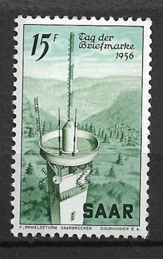 1956 Saar Sc261 Radio Tower, Saarbrucken MNH