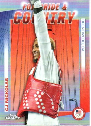 2024 Topps Olympics Chrome CJ Nickolas Pride & Country