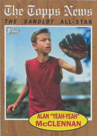  2018 Topps Archives The Sandlot #SLAM Alan "Yeah-Yeah" McClennan