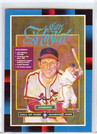 Stan Musial,  1987 Leaf Donruss Hall of Fame Puzzle Card #641,  St. :ouis Cardinals,  (EL)