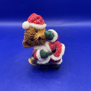 Teddy Bear Santa Christmas Holiday Figurine