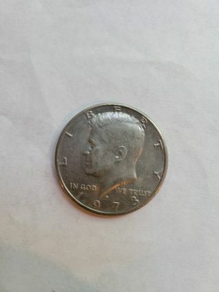 1973d Kennedy half dollar.