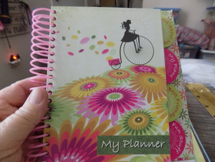 My Planner pink Spiral book with tabbed sections