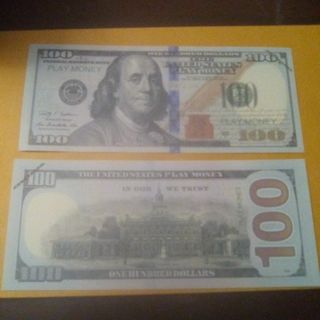 2-$100 Novelty Bills-Read description before bidding