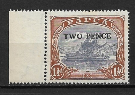 1931 Papua New Guinea Sc88 2p overprint on 1½d Lakatoi MNH