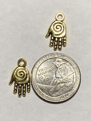 ANTIQUE GOLD CHARMS~#52~SET OF 2~FREE SHIPPING!