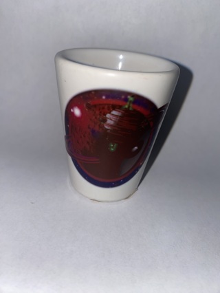 Roswell New Mexico Ceramic Shot Glass Alien Extra Terrestrial Planet Rings UFO