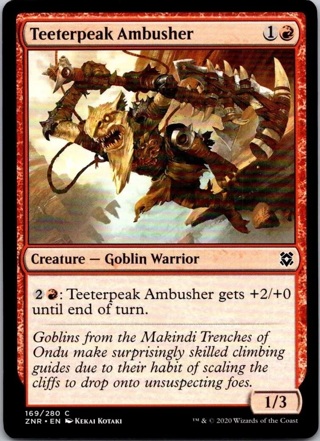 Magic the Gathering Teeterpeak Ambusher Zendikar Rising MTG 