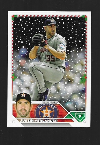 2023 TOPPS HOLIDAY JUSTIN VERLANDER #200