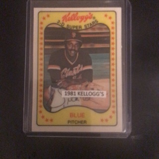 1981 Kellogg’s Vida Blue #23