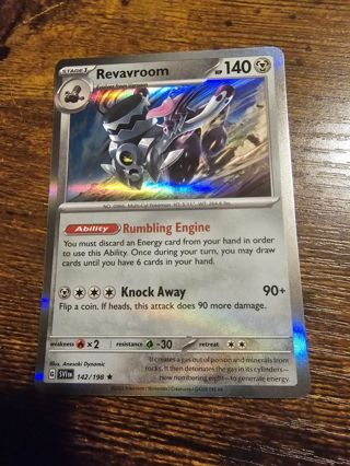 Pokemon Revavroom holo rare card 142/198