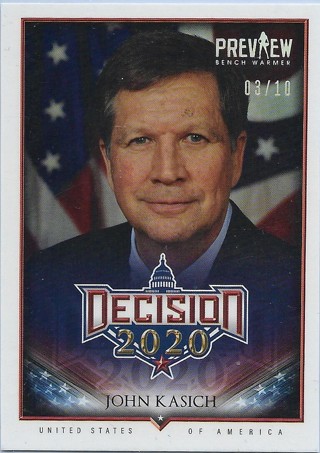  2020 Decision 2020 Preview Stamped #361 John Kasich 3/10