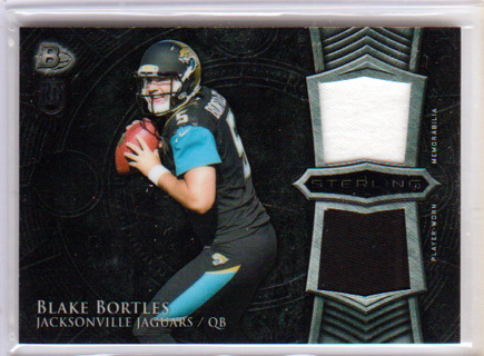 Blake Bortles, 2014 Bowman Duel ROOKIE Relic Card #BSRDR-BB Jacksonville Jaguars, (L3)