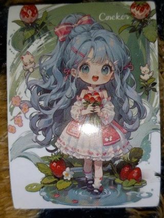 Anime 1⃣ small lap top sticker no refunds regular mail very nice quality win 2 or more get extra