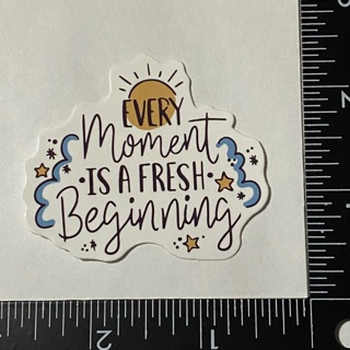 Beginning positive quote large sticker decal NEW