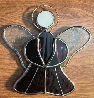 Stain glass Angel Ornament 
