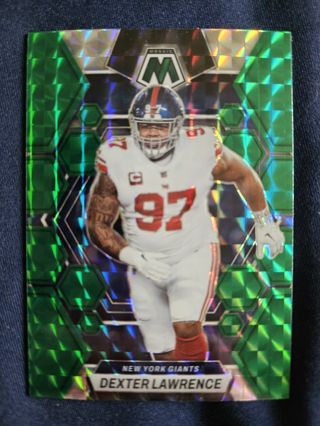 2023 Panini Mosaic Green Mosaic Dexter Lawrence