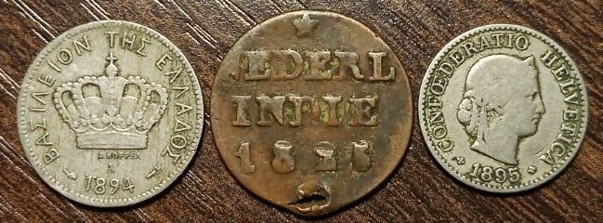 1800's Old Foreign Coins Full bold dates!
