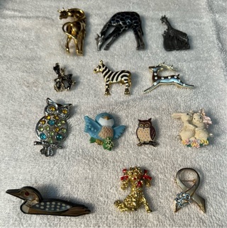 Animal Brooches (Pick One )