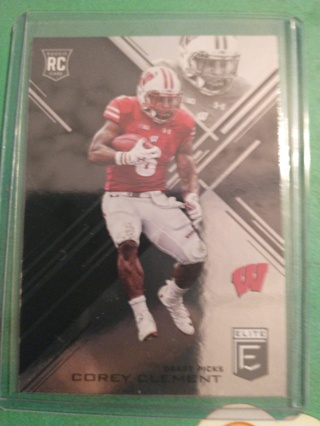 corey clement football card free shipping