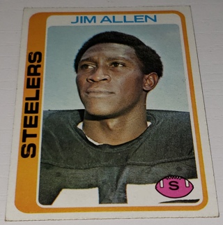 ♨️♨️ 1978 Topps Jim Allen Football card # 391 Pittsburgh Steelers  ♨️♨️ 