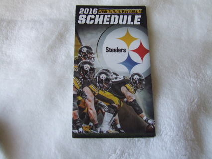 2016 Pittsburgh Steelers Pocket Football Schedule 