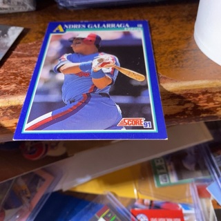 1991 score andres galarraga baseball card 